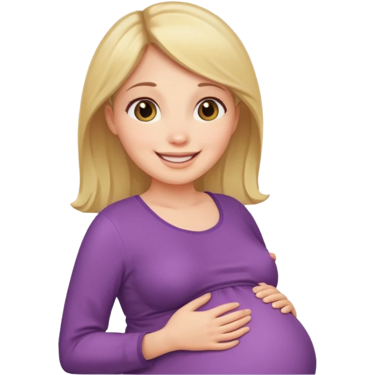 pregnant woman looking up emoji