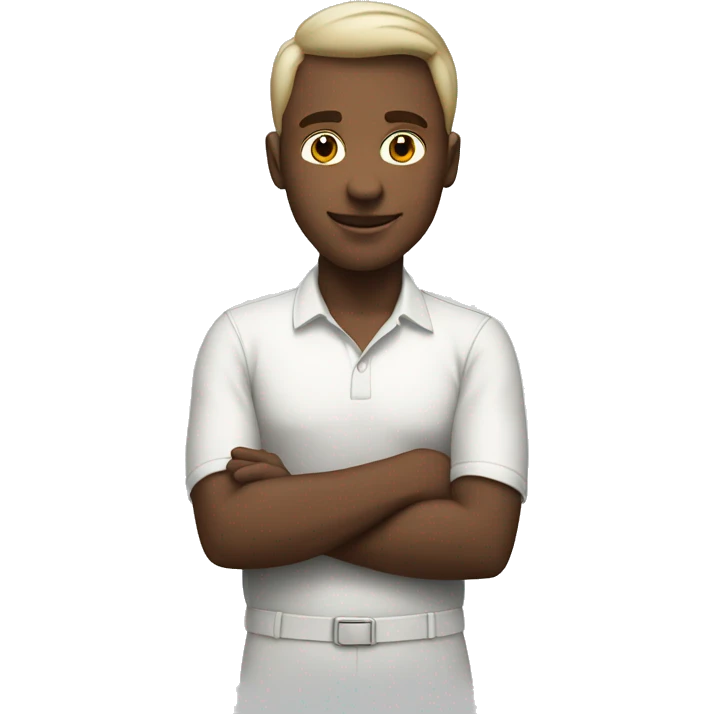A white heart and around the races emoji
