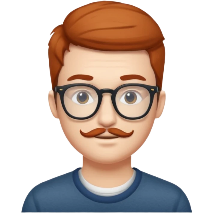 Hipster eyeglass emoji