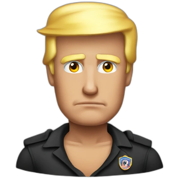 donald-trump-arrested emoji