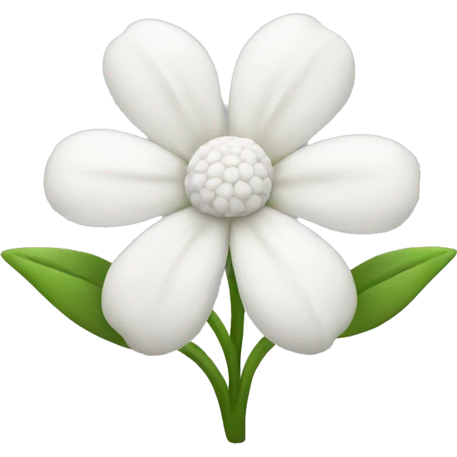 White flower  emoji