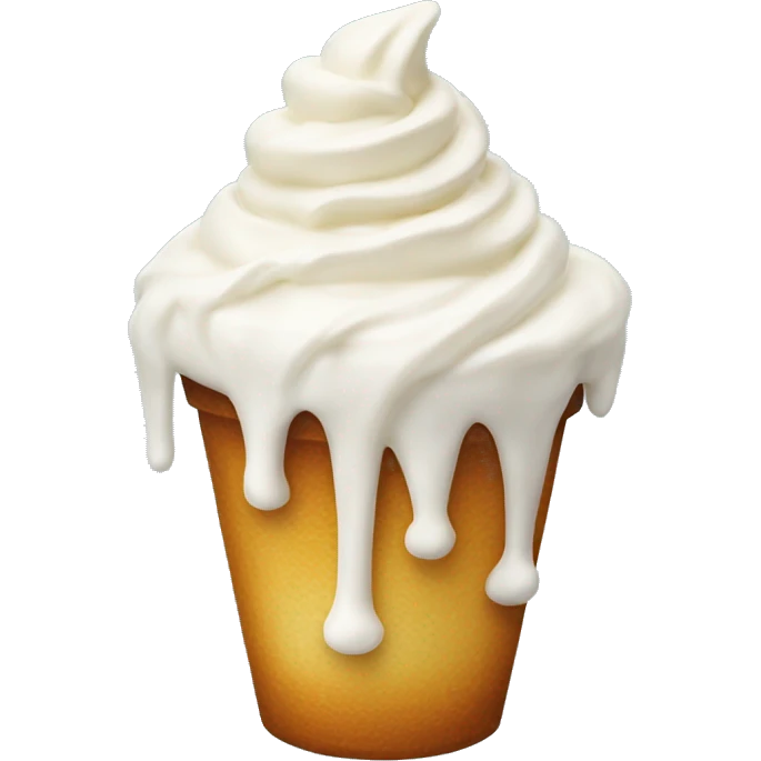 Iced latter with cream emoji