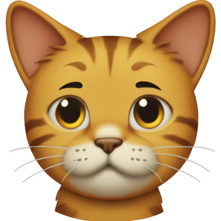 o Gato garfield magro e triste emoji