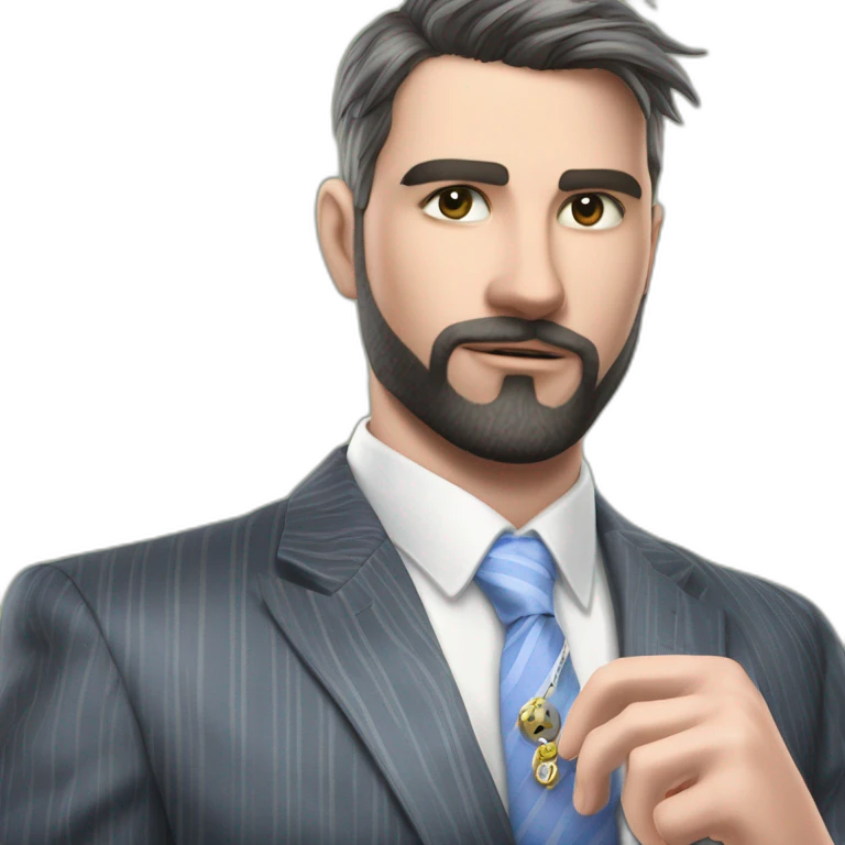 Confident Man in Formal Attire emoji
