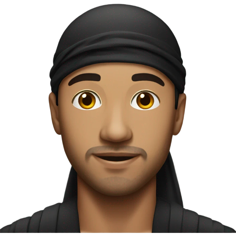 hispanic man with a black durag emoji