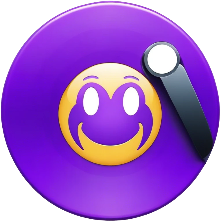 record vinyl purple emoji