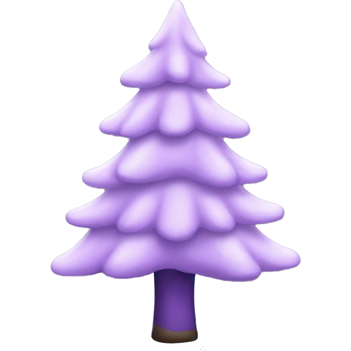 Lilac Christmas tree emoji