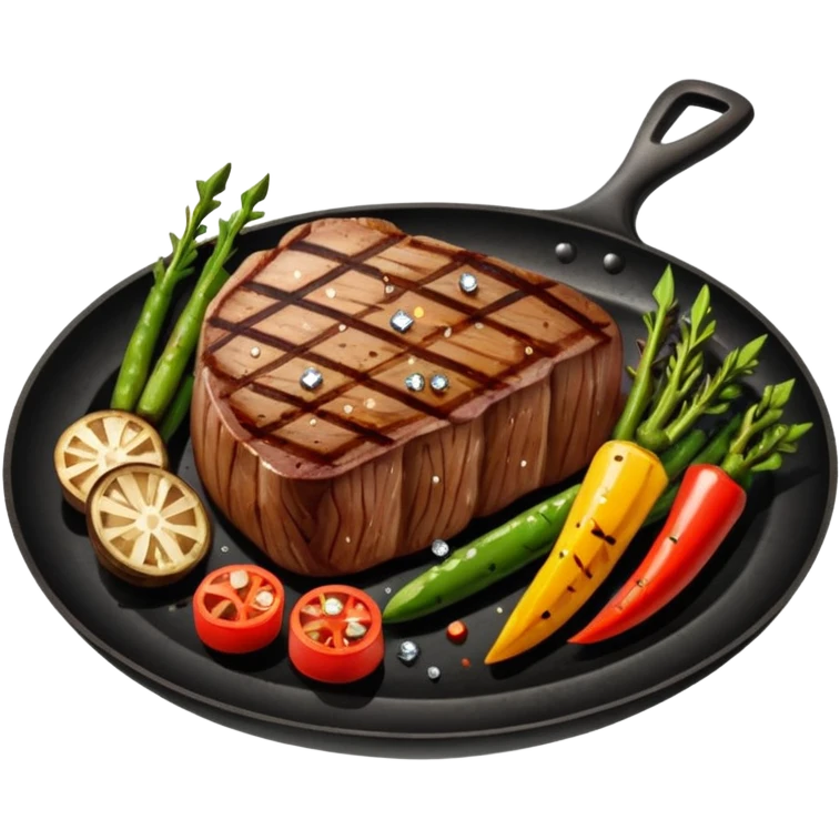 diamond steak with vegetables emoji
