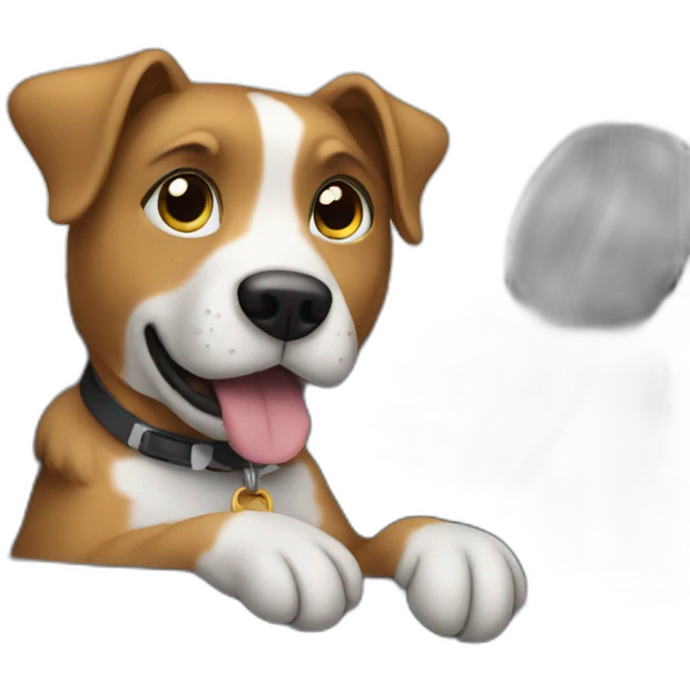 Dog sitting in the car emoji