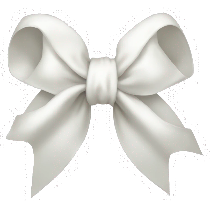 white bow emoji
