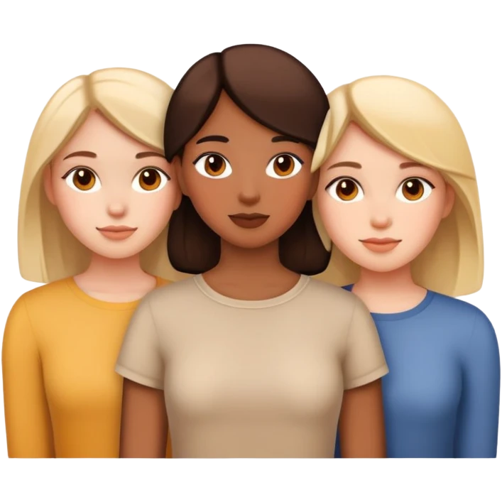 three girls emoji