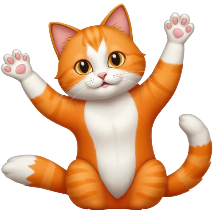 stretching cat  emoji