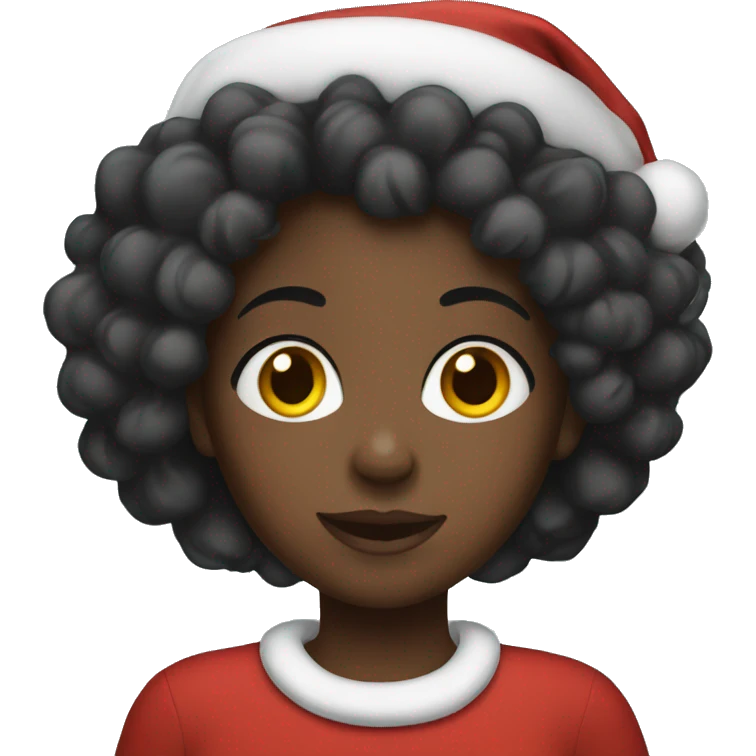 Christmas black girl  emoji