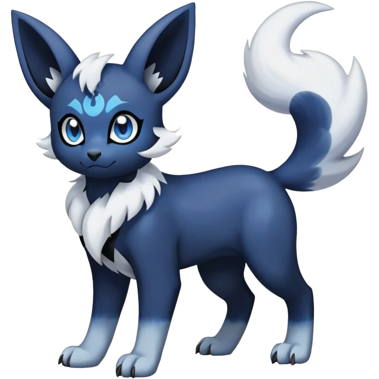 Absol-Meowstic-Umbreon-Fakémon-hybrid-creature (full body)  emoji
