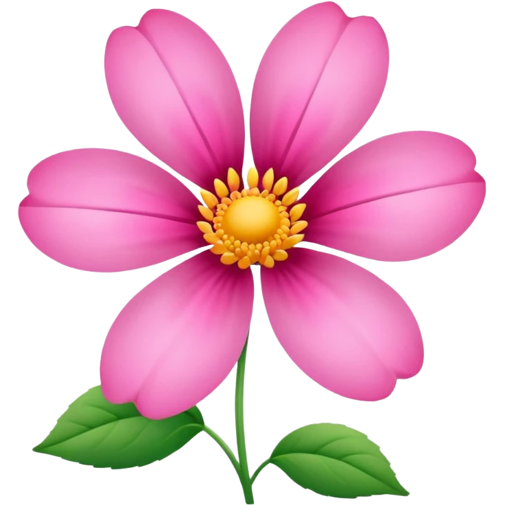 Çiçek pink emoji