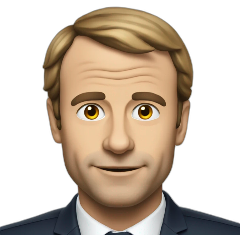 Macron qui fait oui de la tête emoji