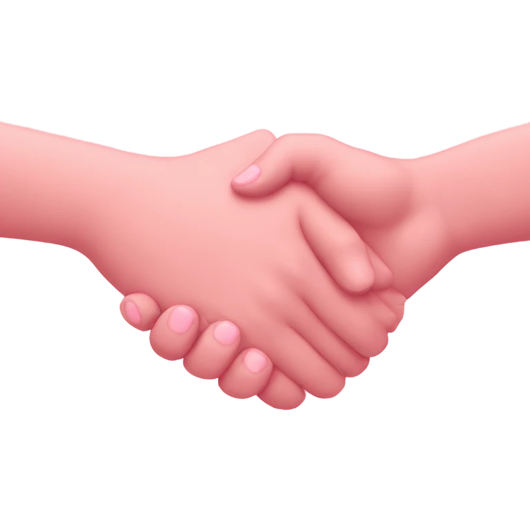pastel pink hands of lovers holding hands emoji