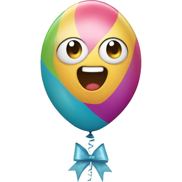 first birthday balloon  emoji