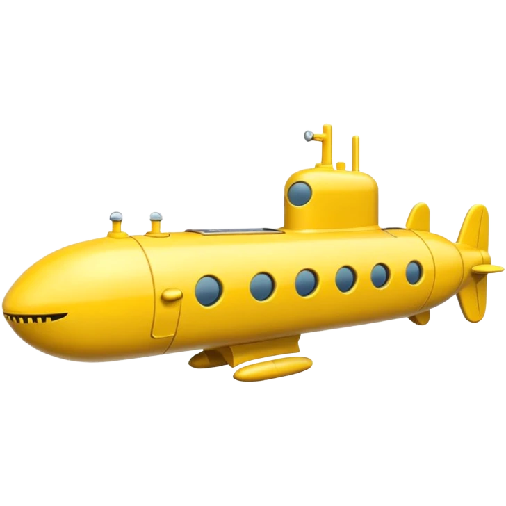 mini single submarine in cartoon  emoji