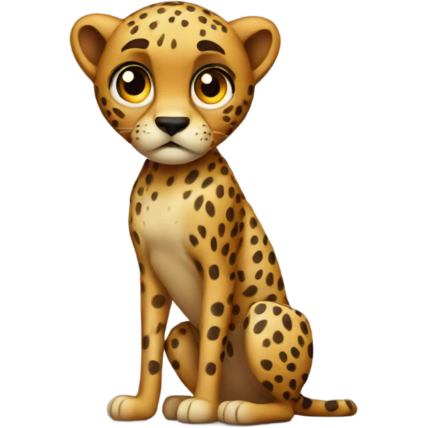 cheetah anxiety attack emoji