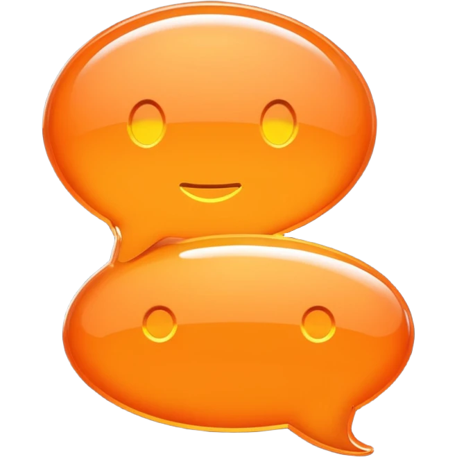 Orange chat bubble with the image of CNC controller inside emoji