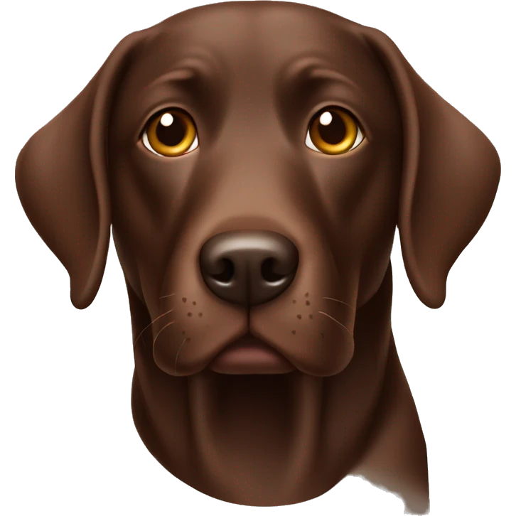 chocolate lab dog  emoji