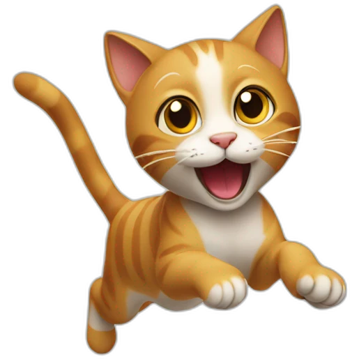 cat is jumping emoji