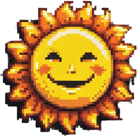 smiling sun emoji