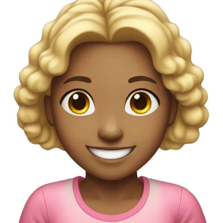 happy 24 year old american girl smiling emoji