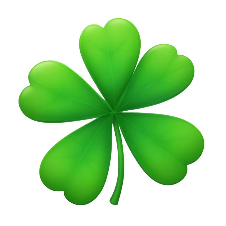 4 leaf clover emoji