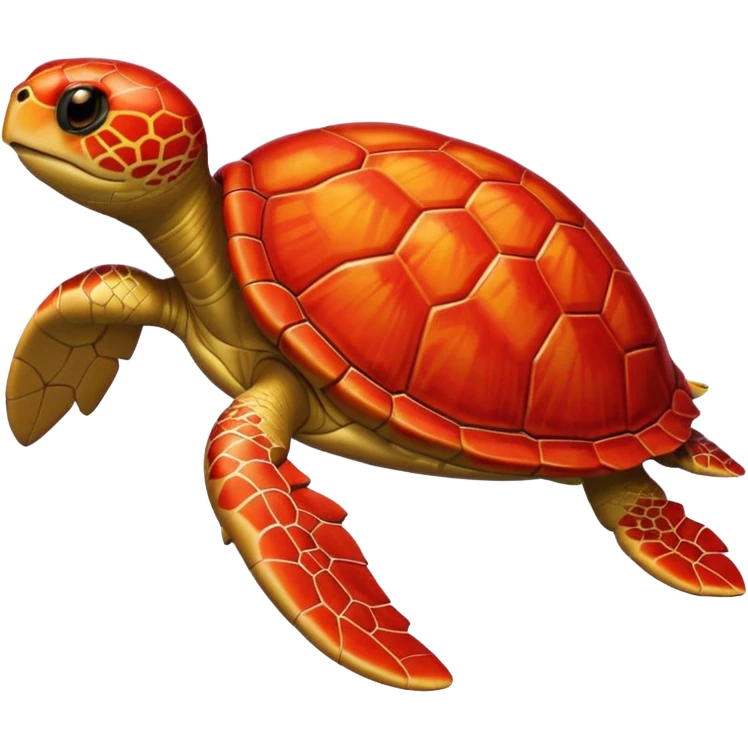 Red turtle emoji