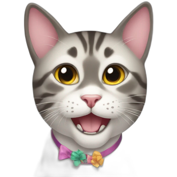 celebrate cat emoji