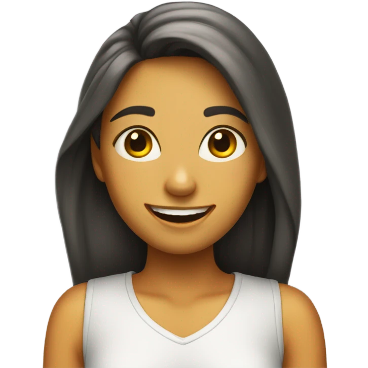 Una chica riendo  emoji
