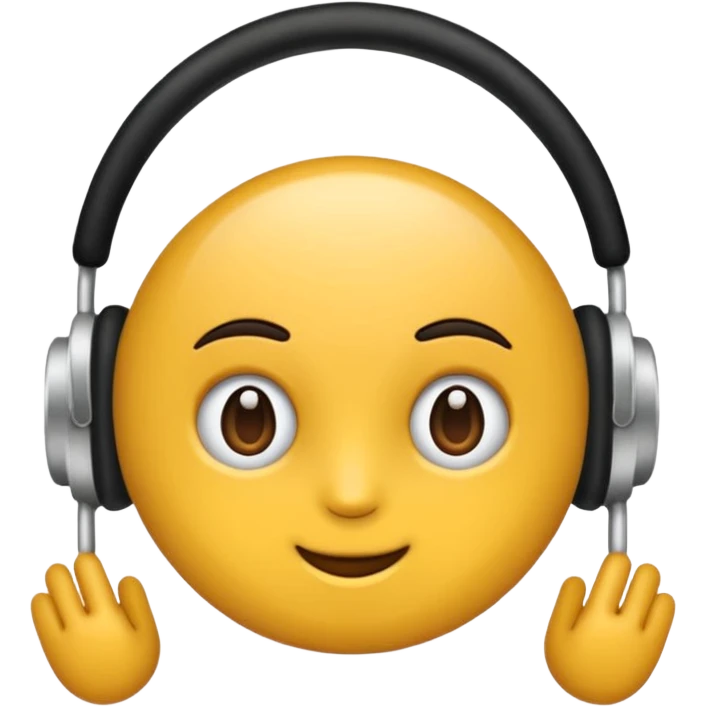 Beyaz kulaklık Kurdeleli  emoji