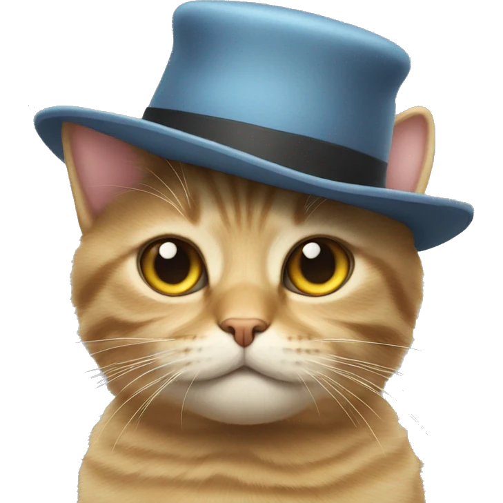Cat in a hat emoji