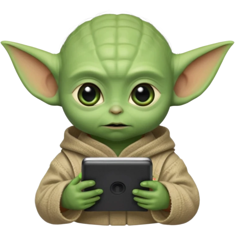 Baby Yoda write cpde emoji