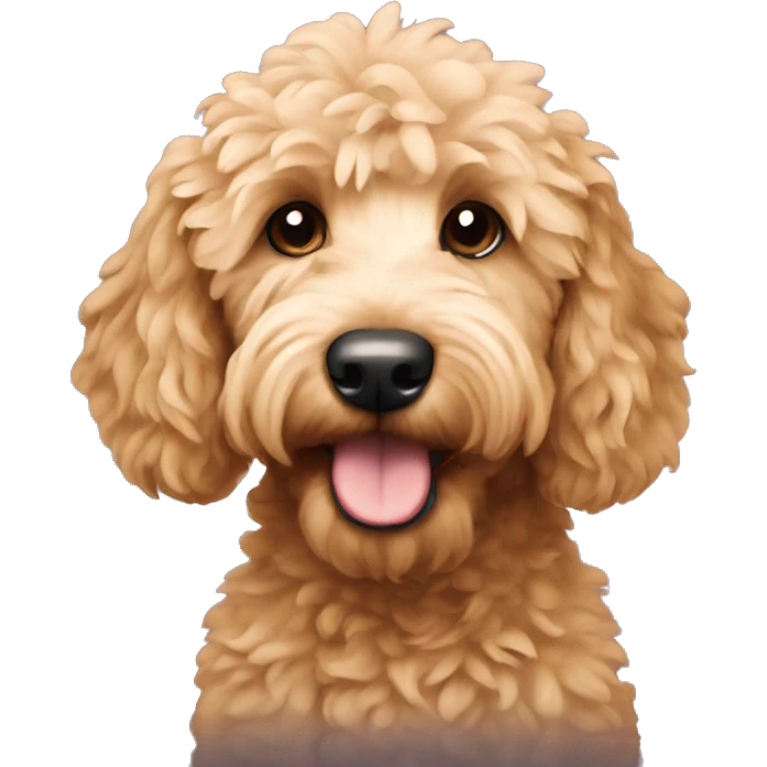 Mini goldendoodle emoji