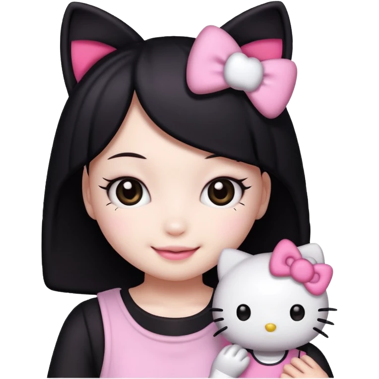 Kuromi Hello Kitty emoji