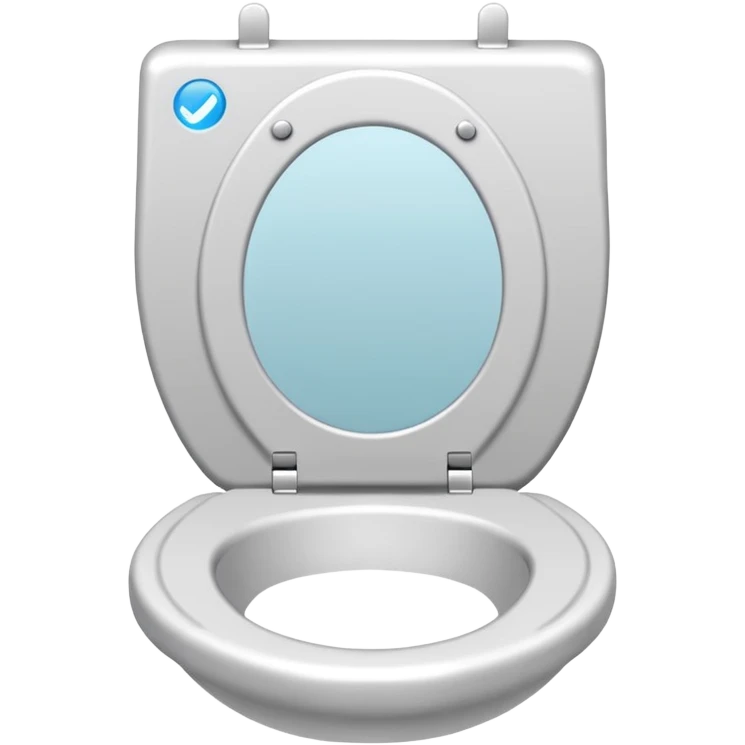 Toilet seat made of paper emoji