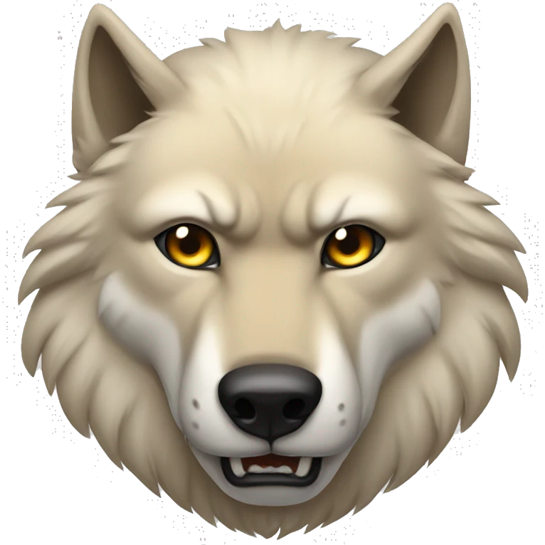 Buff wolf emoji
