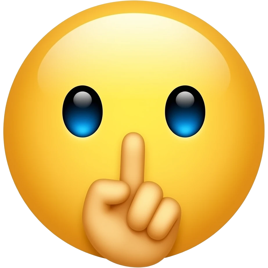 emojis.com de ícone shhhh amarelo 🤫 emoji