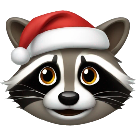 Christmas raccoon  emoji