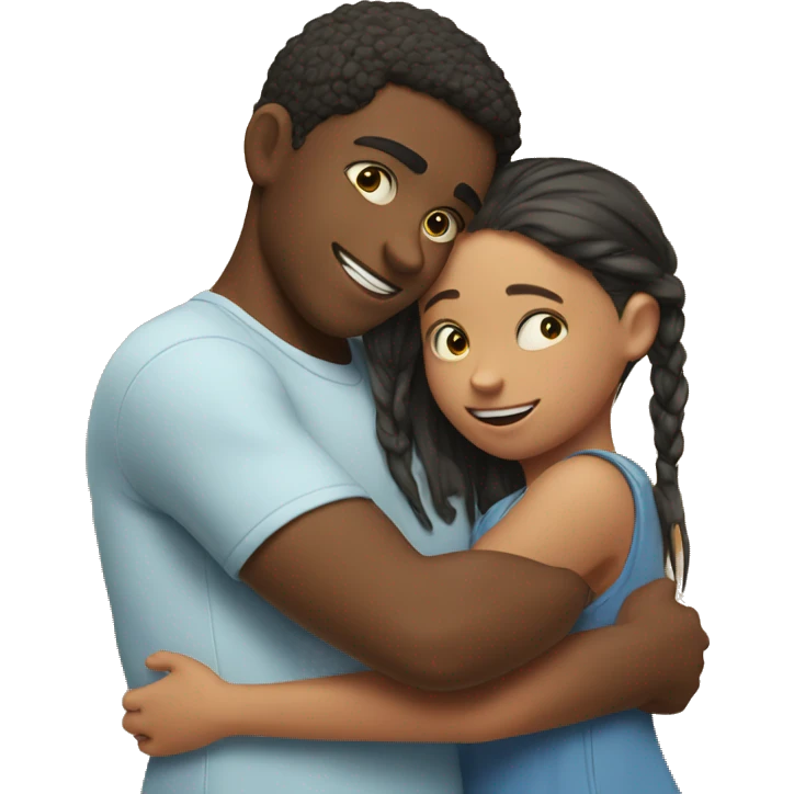 brother hugging sister  emoji