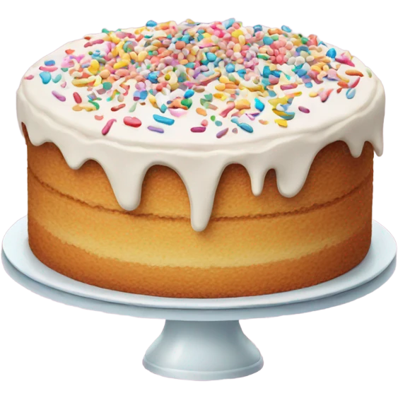 cake with sprinkles  emoji