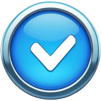 Blue circle verified badge emoji