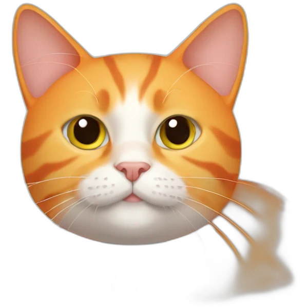 Orange-cat-with-a-Cylinder emoji