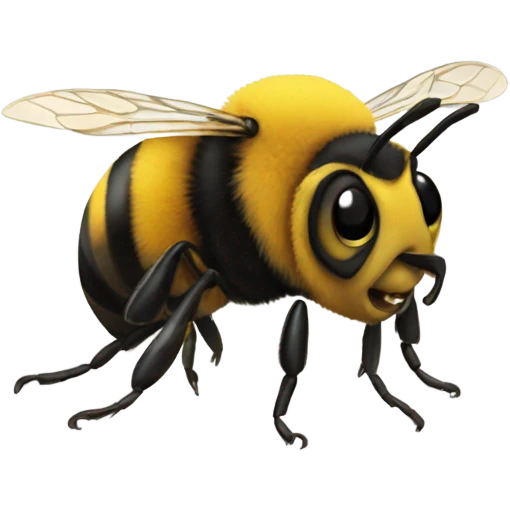 Freaky bee emoji
