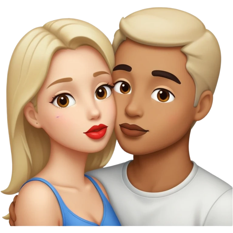 Kiss on cheek  emoji