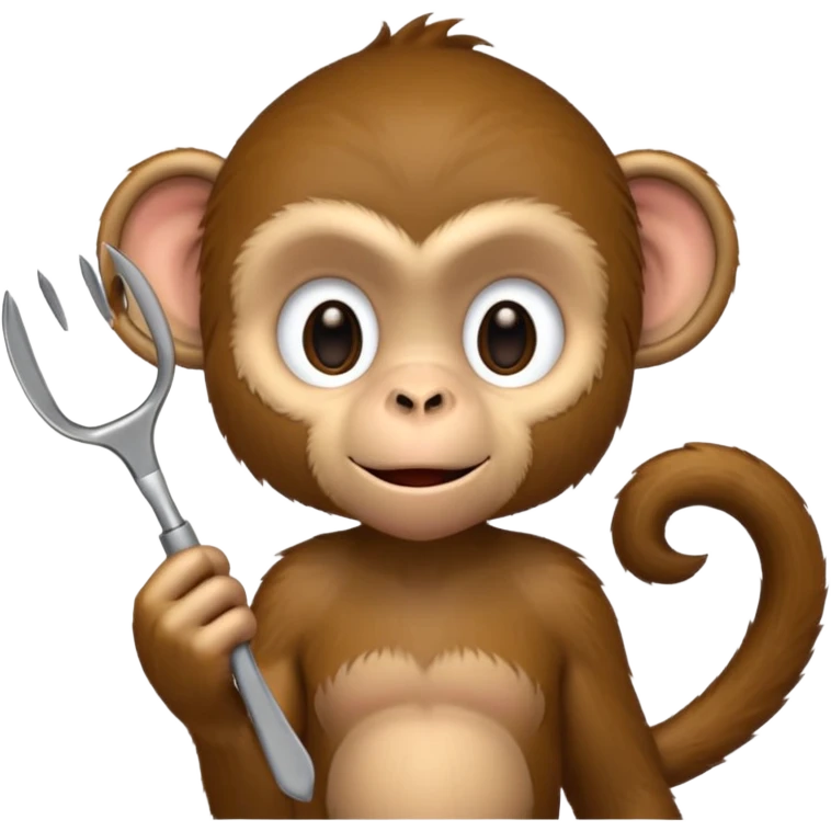 monkey holding tongs emoji