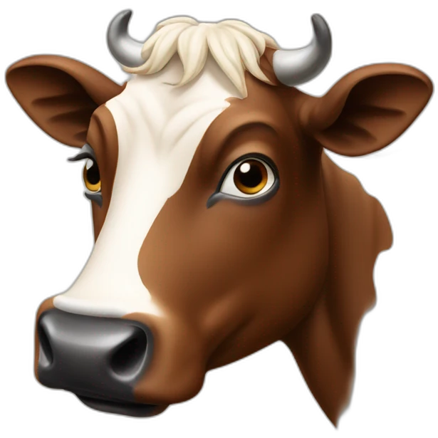 hey no brown cow emoji